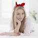 CHEERYMAGIC Retro Headbands with Rabbit Ear 2 Pieces Bow Headband Headwrap for Women Vintage Red Black Hair Band A2-TEDFD - Buy Online on GoSupps.com