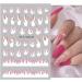 Nail Art Decoration DIY Adhesive Decals Nail Foils Nail Art Stickers 3D Fire Flame Design Pink Blue(STZCS-29) - Buy Online on GoSupps.com