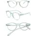 Koosufa Anti-Blue Light Reading Glasses for Men & Women - Round Anti-Fatigue Visual Aid | 1.0 to 4.0 Magnification - Buy Online on GoSupps.com