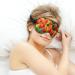 Beautiful Red Tulips Sleep Mask | Soft Light-Blocking Eye Cover for Women | Adjustable Flower Blindfold & Eyeshade - Buy Online on GoSupps.com