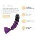 Gairyan Jumbo Braids Extensions - 60cm Ombre Synthetic Hair for Box Crochet Braids (Black & Purple) - 100g Afro Braiding Hair (1 Piece) - Buy Online on GoSupps.com