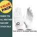 FINGER TEN Men's Left Hand Golf Gloves Rain Grip 3 Pack - All Weather Durable in Small, Medium, Large, XL - White, Black, Blue, Red, Brown - Medium/Large Left - Buy Online on GoSupps.com