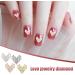 3D Heart Nail Charms - 80 Pcs Metal Love Heart Nail Art Charms for DIY Nail Decor - Gold & Silver Shiny Nail Studs and Jewels - Nail Art Decorations and Crafts - Buy Online on GoSupps.com