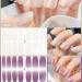 Mother's Day Gifts: 8 Sheets Elegant Nail Polish Stickers & 3 Nail Files - Nail Art Decals Strips Manicure Kits for Women and Girls (Pure Colors) - Buy Online on GoSupps.com