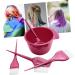 Angoily 1 Set Hairdressing Tool Hair Color Mixing Bowl Hair Tint Bowl Applicator Mixology Kit Pro Tools Home Highlight Kit Hair Coloring Stirrer Hair Dye Cream Stirrer Major Abs Red Brush - Buy Online on GoSupps.com
