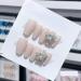 Handmade Long and Short Nail Patches for Artificial Nail Enhancement(Color:19593 Size:S)