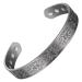 Copper Bracelets for Women Men Arthritis Pure Copper Adjustable Retro Silver Magnetic Bracelet Fashion Jewelry Present (2052S)