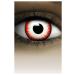FXCONTACTS Colored Contact Lenses Halloween Red White UNDEAD ZOMBIE 2 pieces (1 pair)