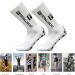 Buy CRGANGZY Round Silicone Suction Non-Slip Football Socks | Sports Training Sock (White) AV02 - International Shipping Available - Buy Online on GoSupps.com