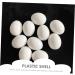 BESPORTBLE 12pcs Portable Fake Eggs Multi-Function Fake Eggs Delicate Simulated Eggs Solid Egg Multifunction 1.6x1.2cm White - Buy Online on GoSupps.com