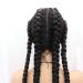 Rainahair Braided Top Wig for Black Women - 4x Shot Braids Black Color Heat-Resistant Fiber 81.3 cm - Perfect for Drag Queens - Buy Online on GoSupps.com