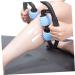 Orfofe Massage Roller - Portable Foot Massager & Yoga Device | Manual Leg Massage in Heavenly Blue & Black (27.5x24x5.5cm) - International Shipping Available - Buy Online on GoSupps.com