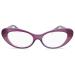 2SeeLife Cat Eye Reading Glasses for Women (Blue light optional) Purple 3.0 x