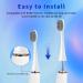 Burst Electric Toothbrush Compatible Replacement Heads - 10 Heads + 30 Floss Picks + 1 Holder | Deep Cleaning Bristles - White - Buy Online on GoSupps.com