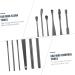 Hemoton 6 Pcs Ear Cleaning Kit - Stainless Steel Ear Cleaner Tools for Ear Wax Removal, Black - 11.5x2.7x1cm - Buy Online on GoSupps.com