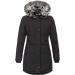 Women's Windproof War Coat - Gray & Black Long Parka with Synthetic Fur Hood | 5XL - Stylish Winter Jacket for Outdoor Adventures - Buy Online on GoSupps.com