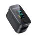 Mommed oximeter oxygen saturation measuring device oxygen saturation Measuring device with omnidirectional OLED screen display including lanyard and batteries (black) YM201-black