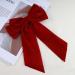 Inilbran Vintage Red Velvet Bow Hair Clips - Long Tail Satin Barrettes for Women - Buy Online on GoSupps.com
