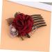 Didiseaon Teasing Combs for Women Hair Accessories for Women Hair Combs for Women Flower Hair Combs Wedding Headpiece for Bride Hair Clips Hair Stick Hair up Women's The Flowers - Buy Online on GoSupps.com
