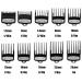 10PCS Professional Hair Clipper Guards - Black Cutting Guide Combs for Wahl Clippers - Buy Online on GoSupps.com