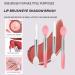Silicone Mini Lip Brush Set - 4 Pcs Portable & Reusable Lip Applicator Brushes - Buy Online on GoSupps.com