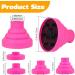 Universal Silicone Hair Dryer Diffuser Attachment - Portable Folding Pink Diffuser for Most Hair Dryers | Caredgo - Buy Online on GoSupps.com