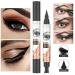 2-in-1 Waterproof Eyeliner Stamp - Winged Eyeliner for Precision Black Liquid Eyeliner Perfect Gift for Women - Buy Online on GoSupps.com