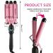 3 Barrel Curling Iron - 1 Inch Adjustable Temperature Crimper Hair Waver with LCD Display | International Shipping Available - Buy Online on GoSupps.com
