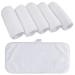 KinHwa 6 Pack Microfibre Face Cloth Flannel Makeup Remover Cloth 15x30 Cm Washable Ultra Soft Cleansing Cloths for Eye Face White White 6 count (Pack of 1)