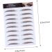 Angoily 4pcs Eyebrow Stickers Waterproof Eyebrow Brown Eyebrow Tool 3d Shaping Post Paper - Buy Online on GoSupps.com