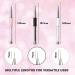 Makartt 3Pcs Nail Art Liner Brush Set - Acrylic & Gel Painting Pen with Shiny Diamond Handle for Home DIY Salon - Pink/Black/White - Buy Online on GoSupps.com