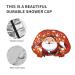 Christmas Santa Claus Shower Cap for Women - Waterproof Elastic Bath Cap for Travel, Spa, Hotel, & Home Use - Buy Online on GoSupps.com