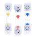JUNDUN Children's Toothbrush Hourglass 3 Colors Hourglass Set 2 Minutes Smiley Sand Timer for Brushing Teeth Children Colored Sand