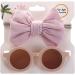 Baby Girl Sunglasses Set for 0-36 Months | Polarized Headband Sunglasses for Toddler | Elastic Yellow Photography Props - Buy Online on GoSupps.com