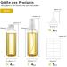Ysimple Travel Bottles Set - Transparent Empty Cosmetics Containers for Air Travel | 100ml Spray Bottles for Perfume Shampoo Lotion - Buy Online on GoSupps.com