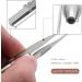 DATOZA Stainless Steel Eyelash & Eyebrow Tweezers with LED Light - Precision Beauty Tool for Flawless Grooming | Fast International Shipping - Buy Online on GoSupps.com