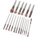 18 Pieces Makeup Brush Set Beginner Cosmetic Powder Applicator for Eyeshadow Blush Eyelashes Eyebrows - Buy Online on GoSupps.com