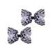 Checkered Plaid Hair Bow Clip Set in Black and White - 2 Pcs Buffalo Plaid Hair Barrettes - Buy Online on GoSupps.com
