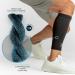 Premium Shin & Calf Compression Sleeves for Pain Relief | Medicine-Infused | Ideal for Shin Splints & Tendonitis | Unisex Support - Buy Online on GoSupps.com