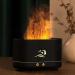 Fockety Flame Aroma Diffuser - Safe 12-Hour Operation Quiet Humidifier with Colorful Breathing Light for Bedrooms (Black) | International Shipping - Buy Online on GoSupps.com