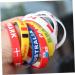 Milist 12 Stk Denmark Flag Silicone Bracelets | Custom Sporty Rubber Straps | Football Country Arm Tape - Buy Online on GoSupps.com