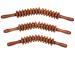 Wood massage tab roller for cellulite lymph drainage wood-manual therapy massage tools for muscle depth tissue 1st (color: coffee-16 rounds))