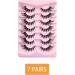 FAIRYGATE Lash Strips False Lashes with Glue Natural Lashes Wispy Lashes Natural Look False Eyelashes Natural Flared Eyelashes False Eye Lashes Soft Fluffy Lashes 7 Pairs D1 Natural B5417 FGJSTB5417 - Buy Online on GoSupps.com