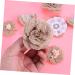 NUOBESTY 20pcs Burlap Hibiscus Flowers Ribbon Hair Bows DIY Craft Making Accessories Roses Manual B5 As Shown Size 1 - Buy Online on GoSupps.com