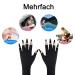 UV Gloves for Nail Care - Fingerless Gel Manicure Gloves for Women | Sun Protection & Nail Art - Black - Buy Online on GoSupps.com