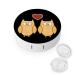 Cute Owls I Love You Contact Lens Case Travel Portable Travel Contact Lens Box with Mirror