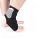 Ankle Brace for Heel Pain Ankle Fixation Sprain Sports Man & Woman Comfortable Ankle Compression Support with Adjustable Bandage(Single) (Color : Black Size : L) L Black