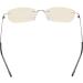 CessBlu Ladies Blue Light Blocking Glasses - Rimless Silver Eyeglasses with Yellow Filter for Anti Glare & UV Protection - Perfect for Reading & Screen Use - Buy Online on GoSupps.com