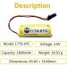 Pack of 6 - 1770-XYC 3V 1800mAh Battery Replacement for 1770-XYC/A 1770-XYB 1756-BA1 - Non-Rechargeable Black Plug - International Shipping Available - Buy Online on GoSupps.com