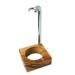 DOM holder for wet razor type "Rudi" olive wood